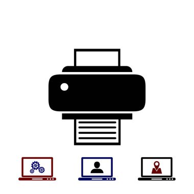 Yazıcı simgesi vektör