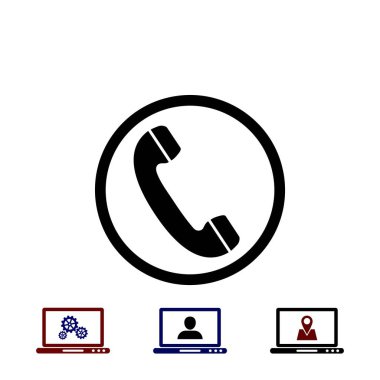 telefon alıcısı vektör simgesi