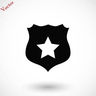 Kalkan işareti vektör simgesi