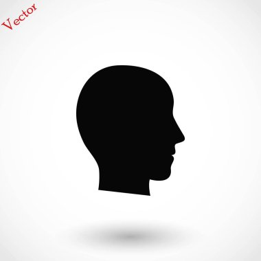 Kafa vektör simgesi