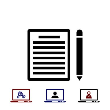 Kağıt simge vektör