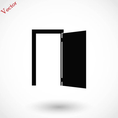 Kapı simge vektör