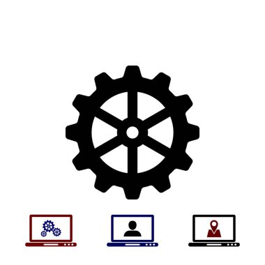 dişli simge vektör