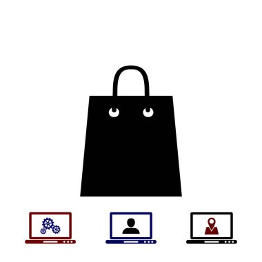 çanta vektör simgesi