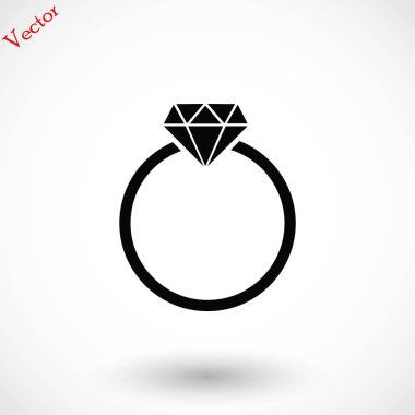 Yüzük simge vektör