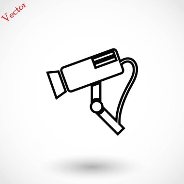 Gözetim kamerası vektör simgesi