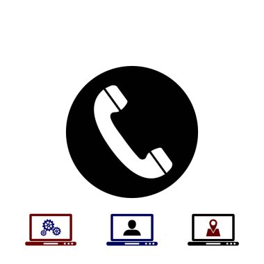 telefon alıcısı vektör simgesi