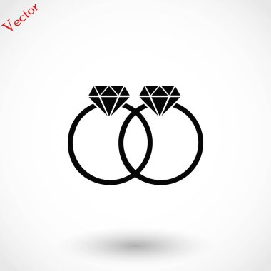 Yüzük vektör simgesi