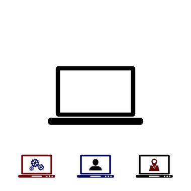 Dizüstü bilgisayar Simgesi Vektörü