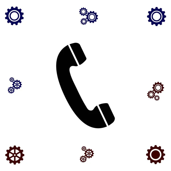 Telephone receiver vector icon — Stock Vector