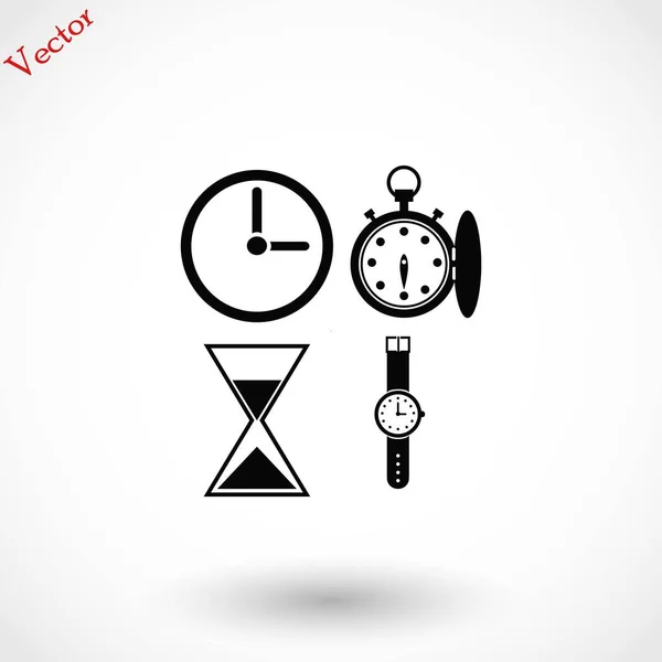 Zegarki vector ikony — Wektor stockowy