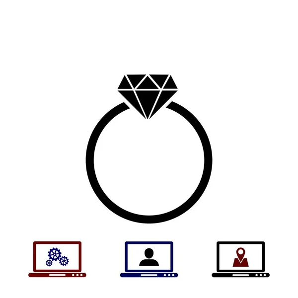 Ring pictogram vector — Stockvector