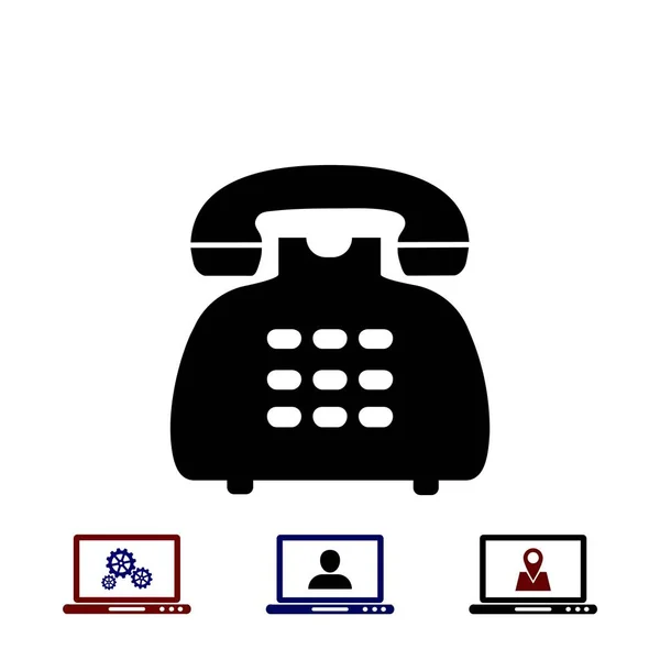 Vetor ícone telefone —  Vetores de Stock