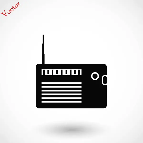 Icône radio vecteur — Image vectorielle