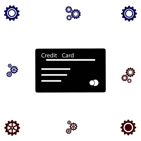 Значок вектора кредитной карты — стоковый вектор