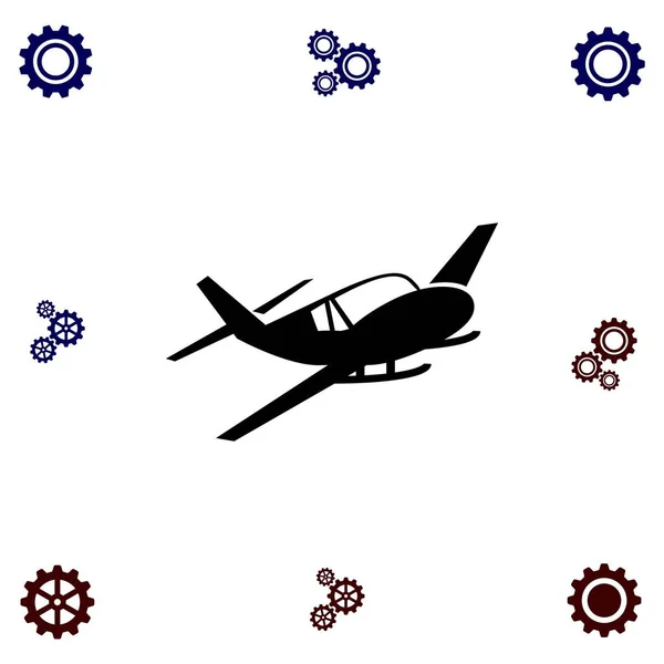 Icono de avión vector — Vector de stock