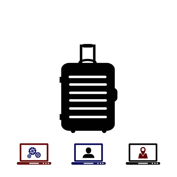 Icono de bolsa de viaje — Vector de stock