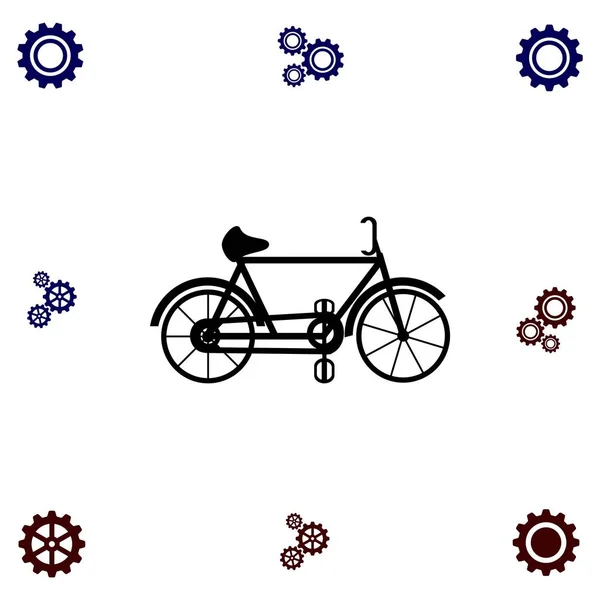 Fahrrad-Vektor-Symbol — Stockvektor