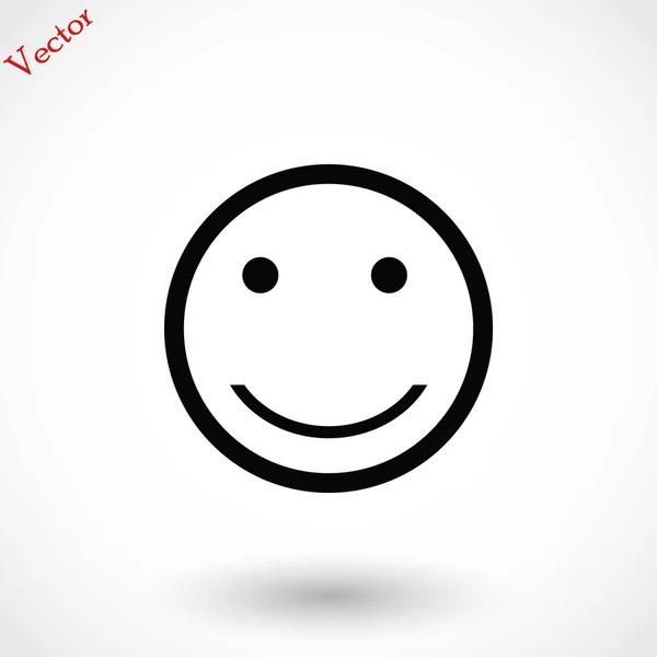 Sourire icône vecteur — Image vectorielle