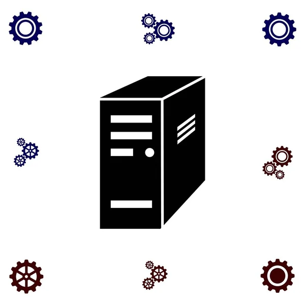 Pictogram van de server van de computer — Stockvector