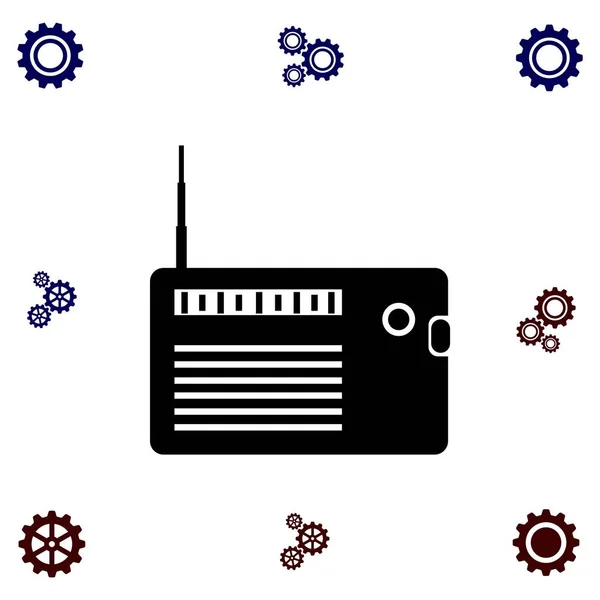 Vector icono de radio — Vector de stock