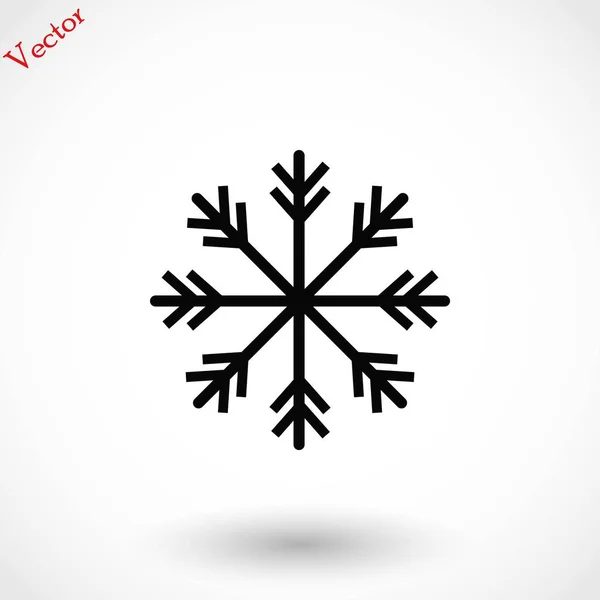 雪の結晶のアイコン ベクトル — ストックベクタ
