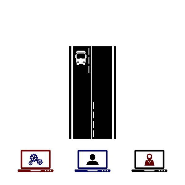 Pictograph dari ikon trucki - Stok Vektor