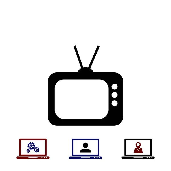 TV-Symbolvektor — Stockvektor