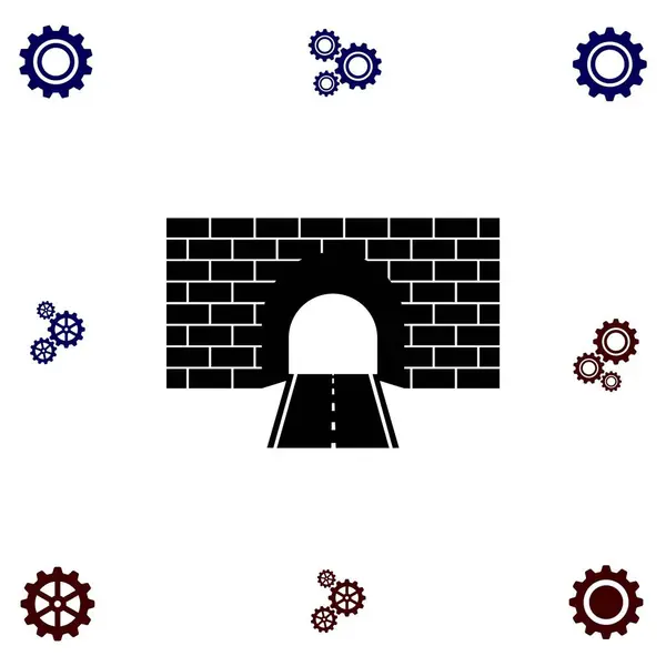 Вектор значков туннеля — стоковый вектор