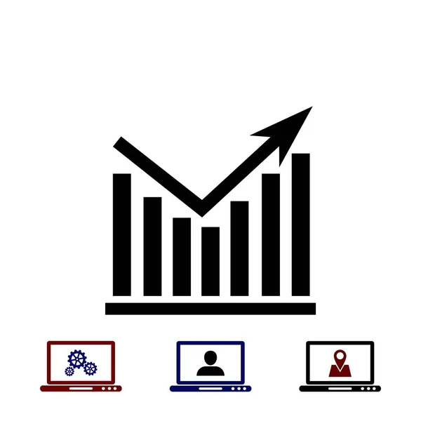 Gráfico Vector Ícone — Vetor de Stock