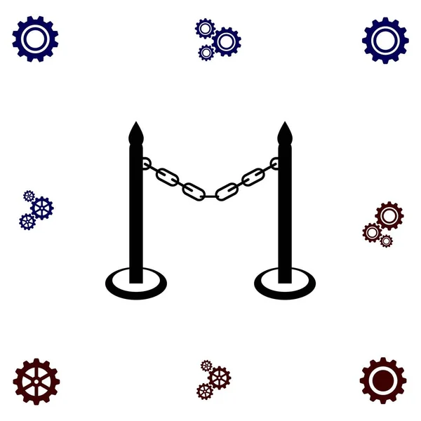Barricade icône vecteur — Image vectorielle