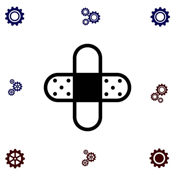 Pleister Pleister pictogram — Stockvector
