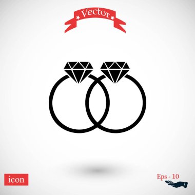 Yüzük vektör simgesi