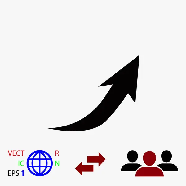 Pfeil-Symbol.Vektor — Stockvektor