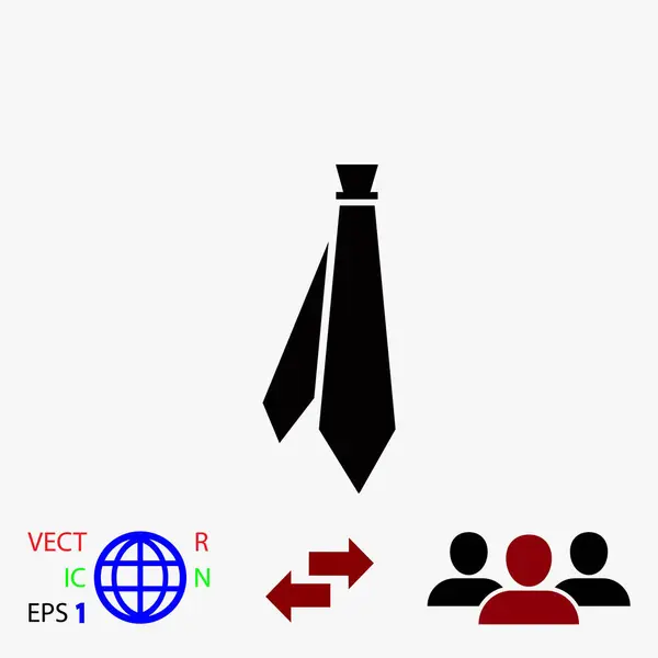 Krawattensymbol-Vektor — Stockvektor