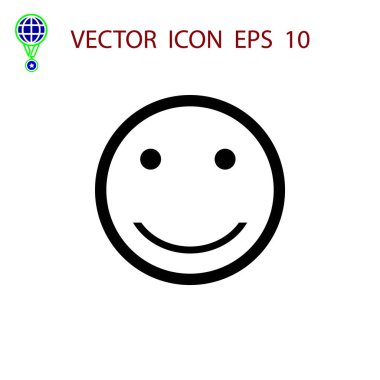 gülümsüyor simge vektör