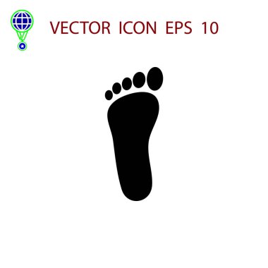 Ayak vektör simgesi