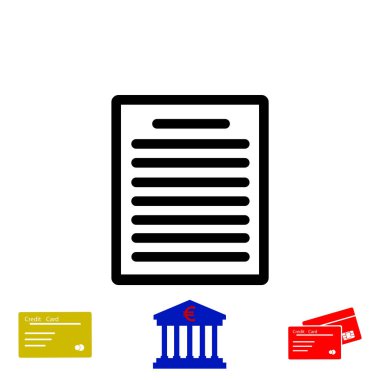 Kağıt simge vektör