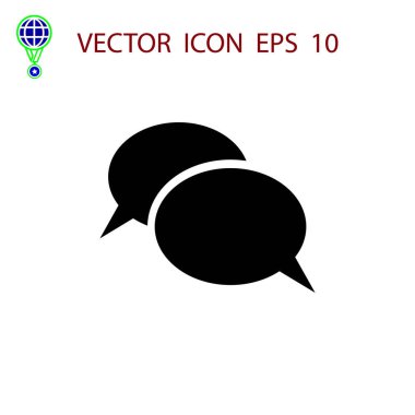 iletişimin bir düz simgesi