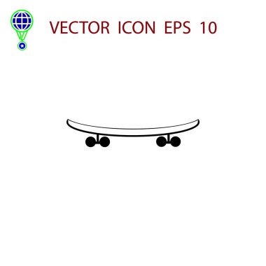 Kaykay vektör simgesi