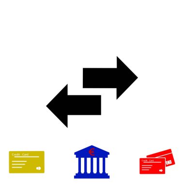 Geri dönüşüm vektör simgesi