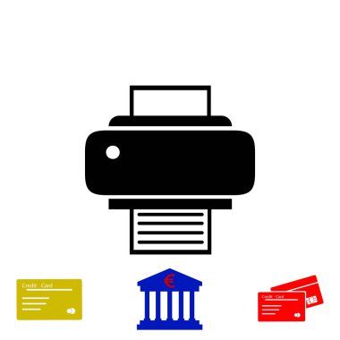 Yazıcı simgesi vektör