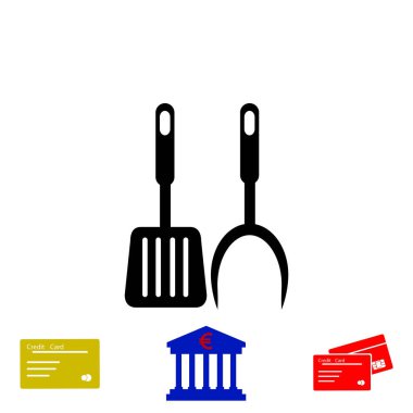 Barbekü simge vektör