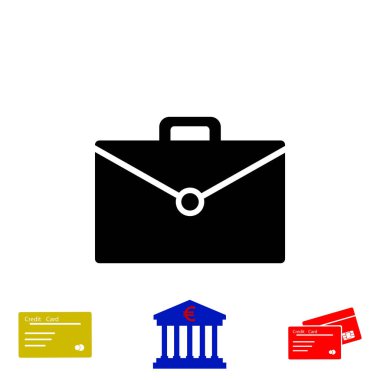 çanta simge vektör