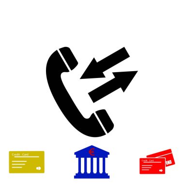 siyah bir telefon simgesi