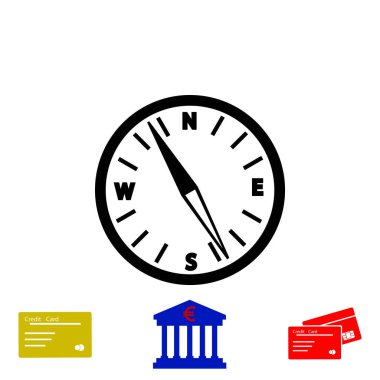  Pusula vektör simgesi