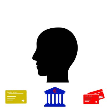 Kafa vektör simgesi