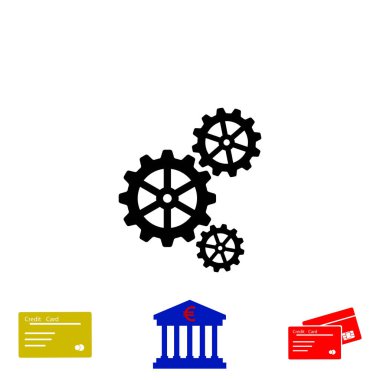 dişli simge vektör