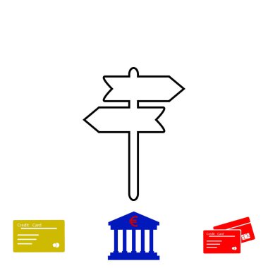 İmza posta vektör simgesi