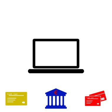 Dizüstü bilgisayar Simgesi Vektörü